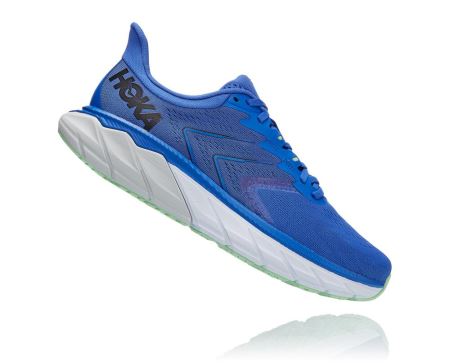 Hoka Arahi 5 Supportive - Sapatos Ortopédicos Homem Azuis / Pretas | PT-hhwiTlV